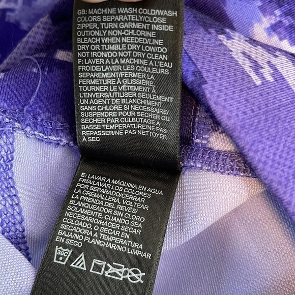 THE NORTH FACE Digital Camo Leggings Purple Print Mid-Rise Gorpcore Size XS - Picture 10 of 12